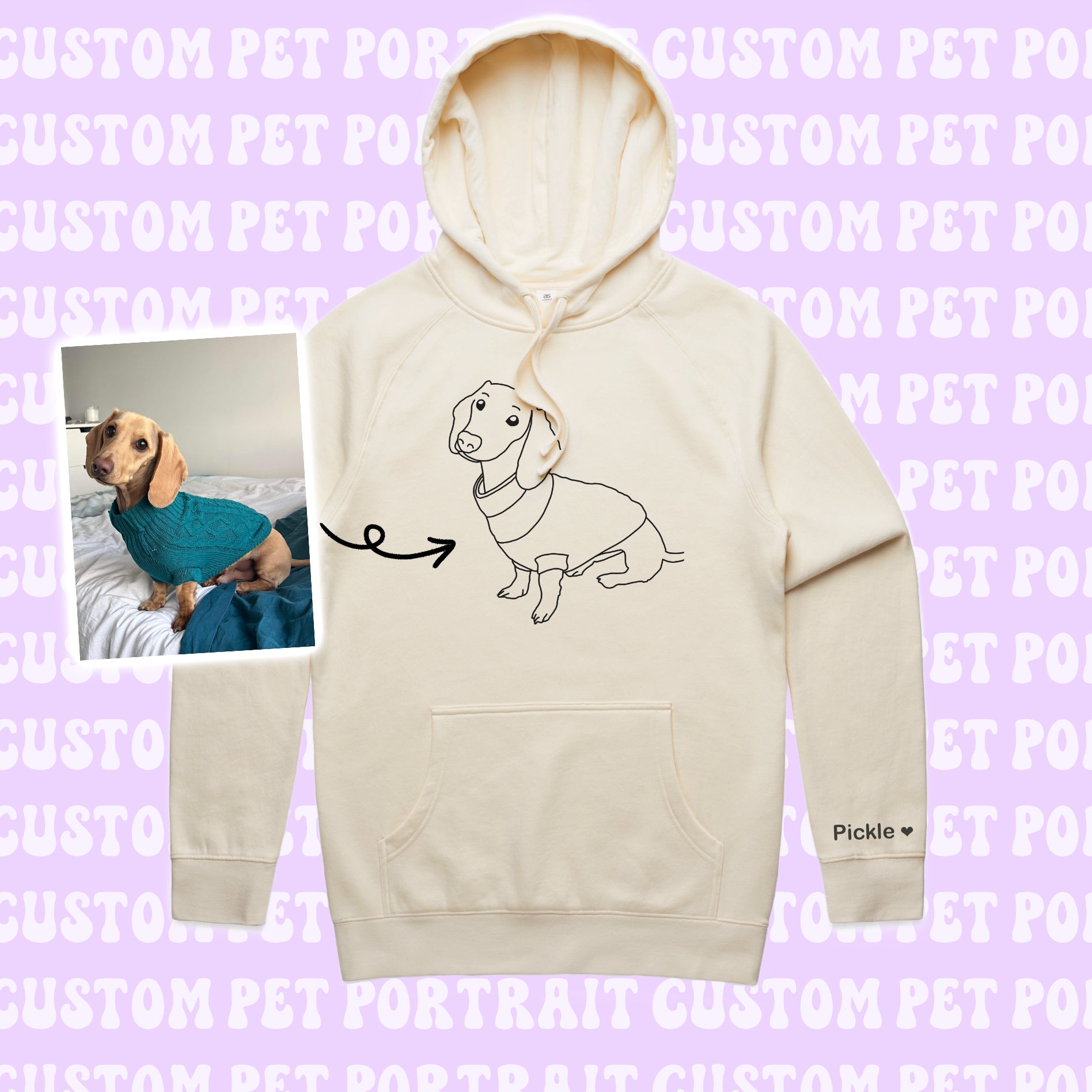 Custom pet hoodie sale