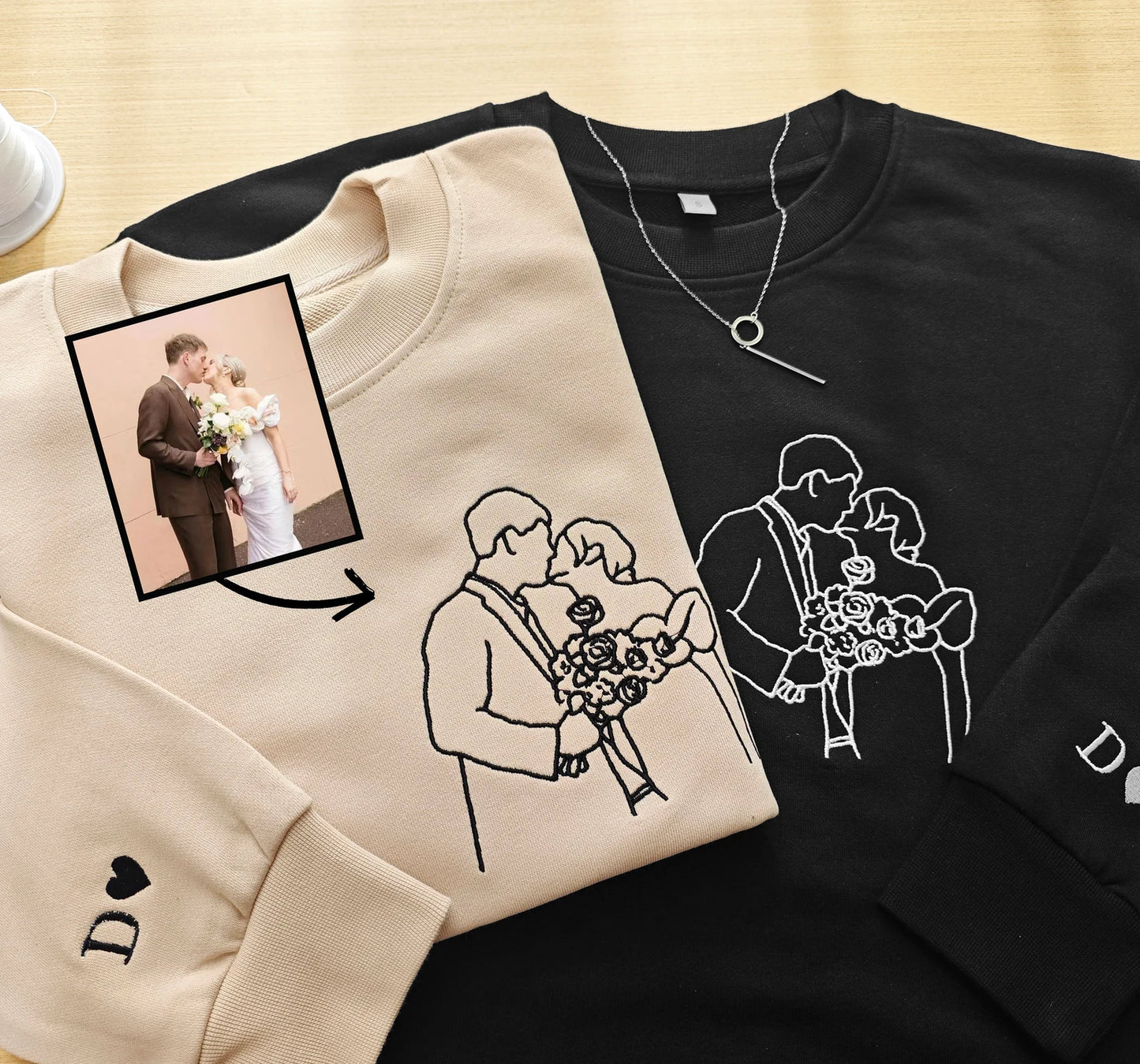 Embroidered Portrait Crewneck