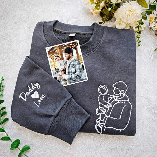 Embroidered Portrait Crewneck