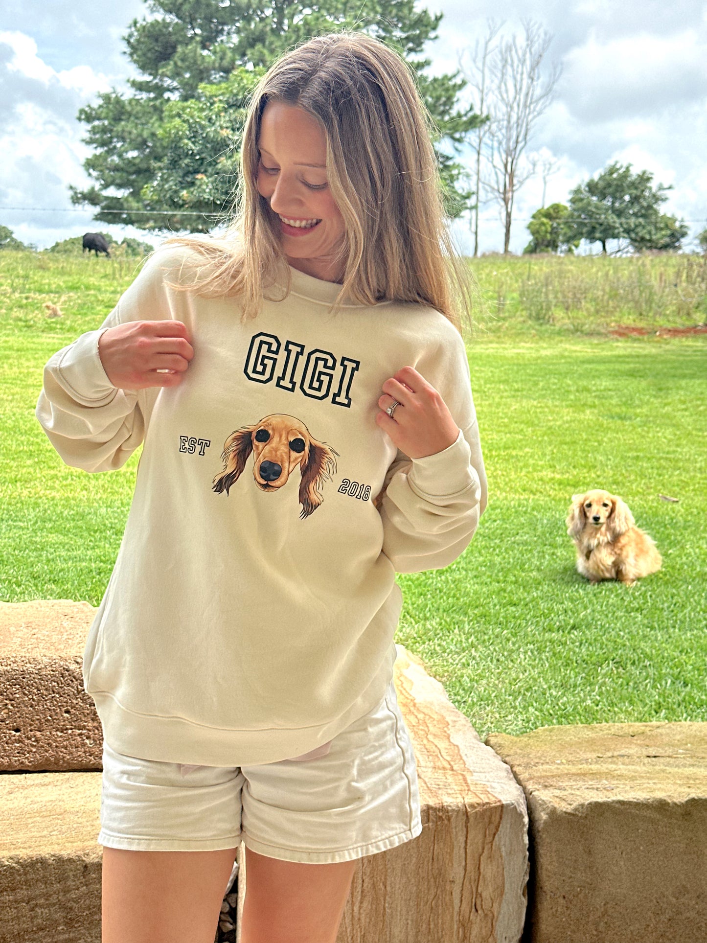 Varsity Print Crewneck