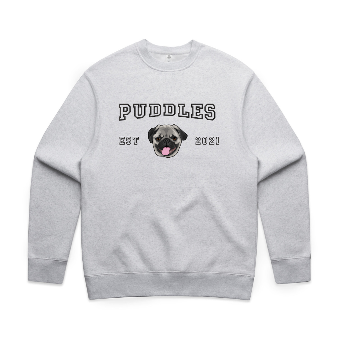 Varsity Printed Crewneck 🐾 – Stitch Up Apparel