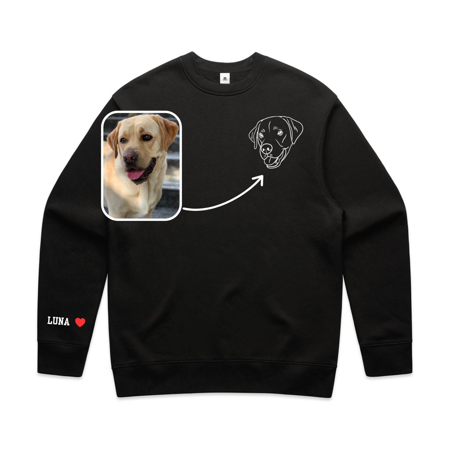 Outline Print Crewneck