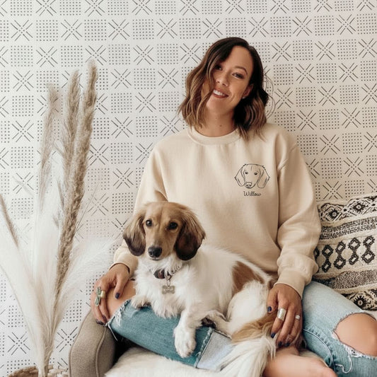 Outline Print Crewneck