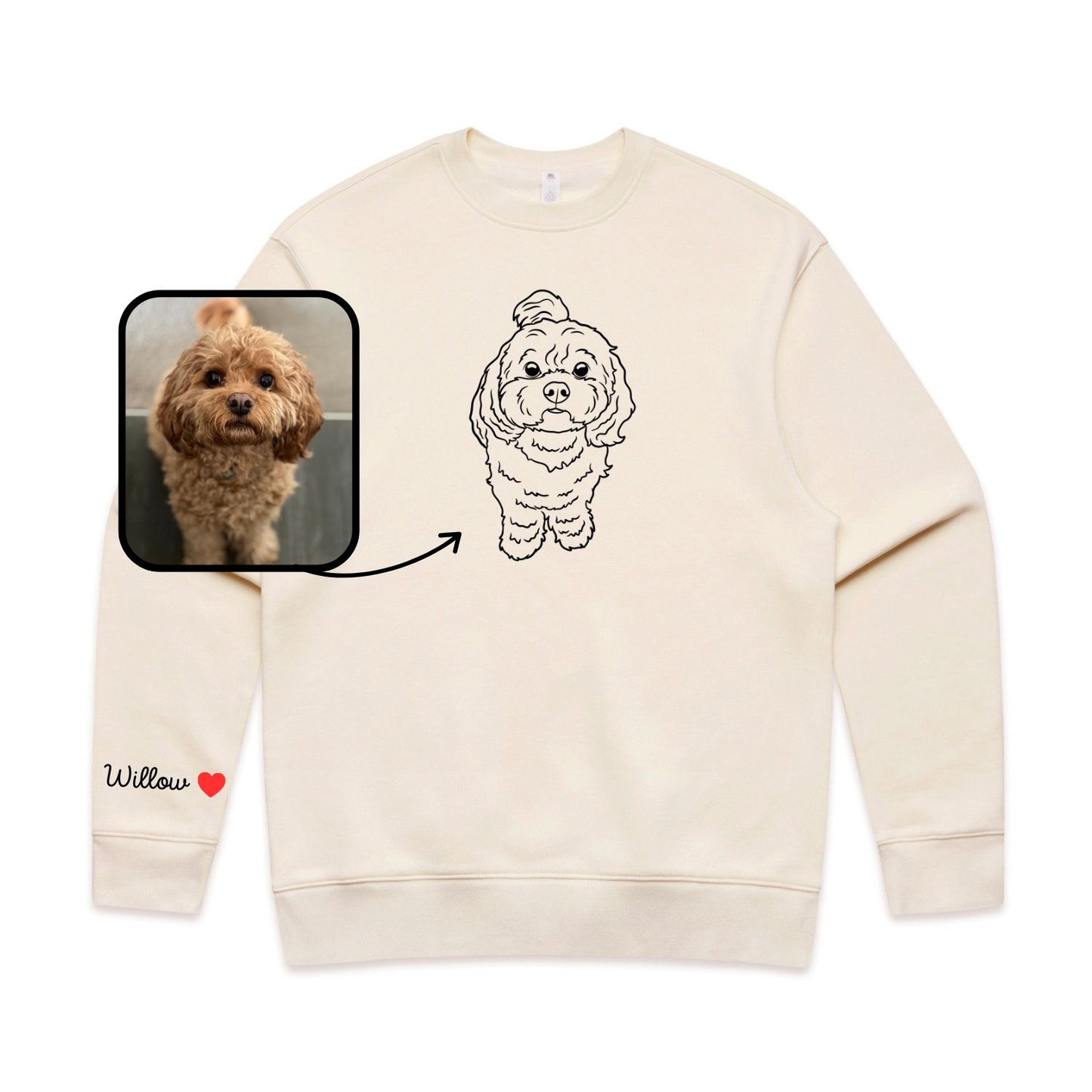 Outline Print Crewneck