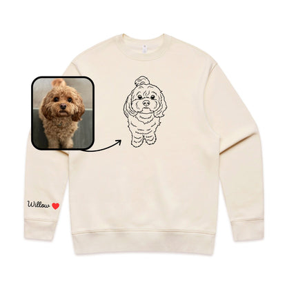 Outline Print Crewneck