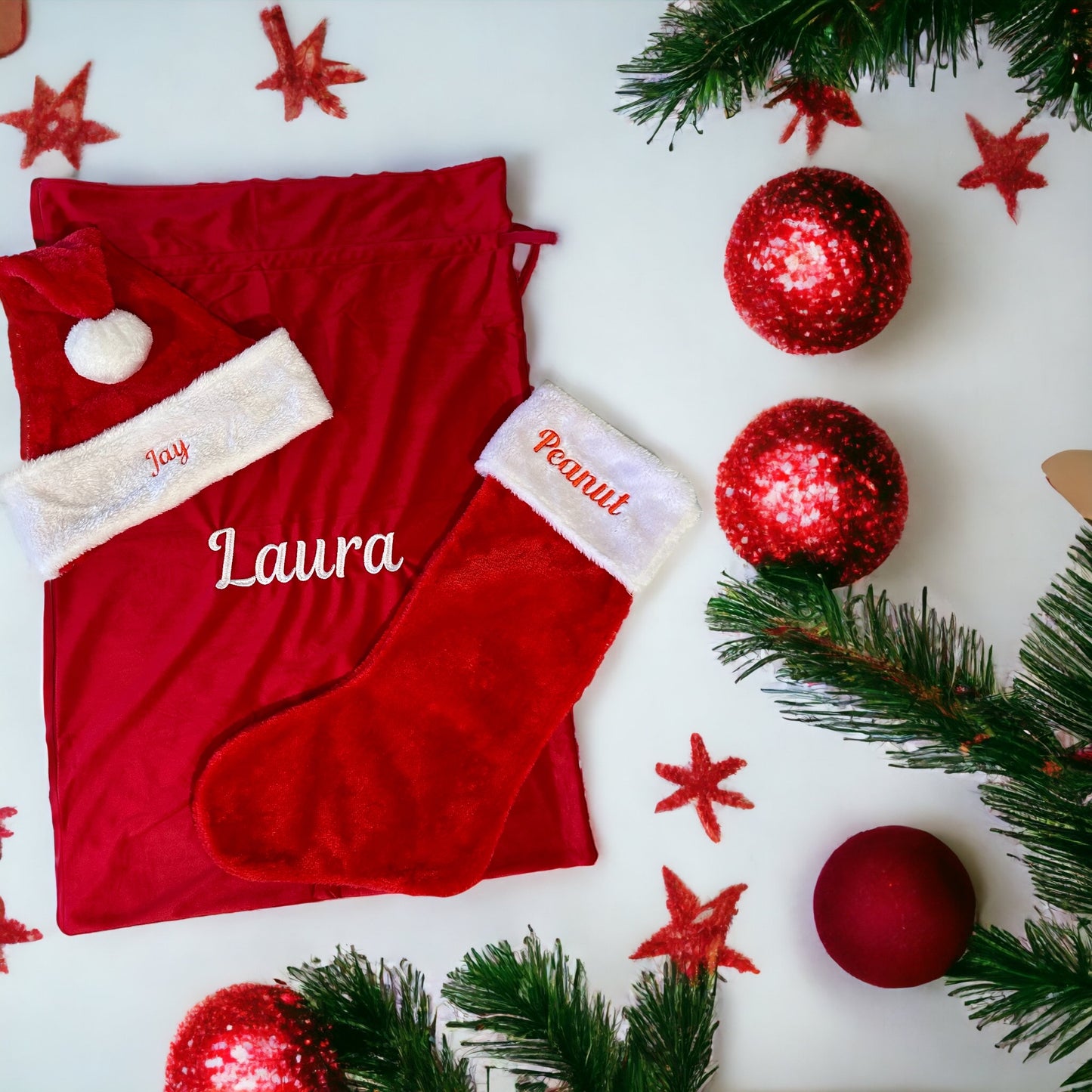 PERSONALISED | VELVET SANTA SACK