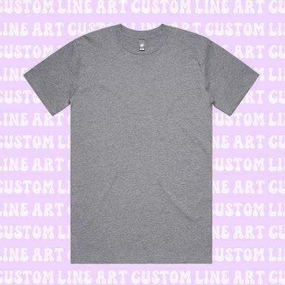 Custom Line Art Tee