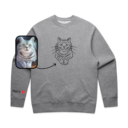 Outline Print Crewneck