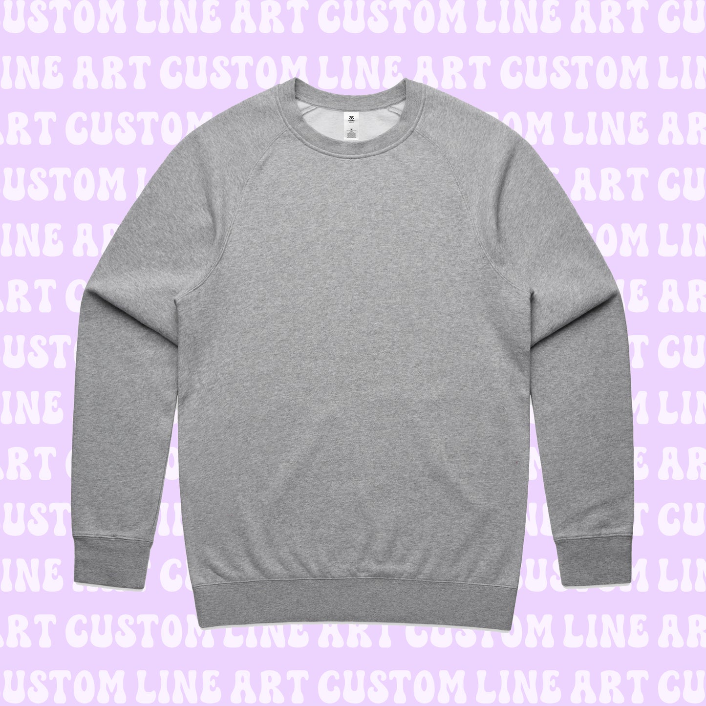 Embroidered Line Art Crewneck