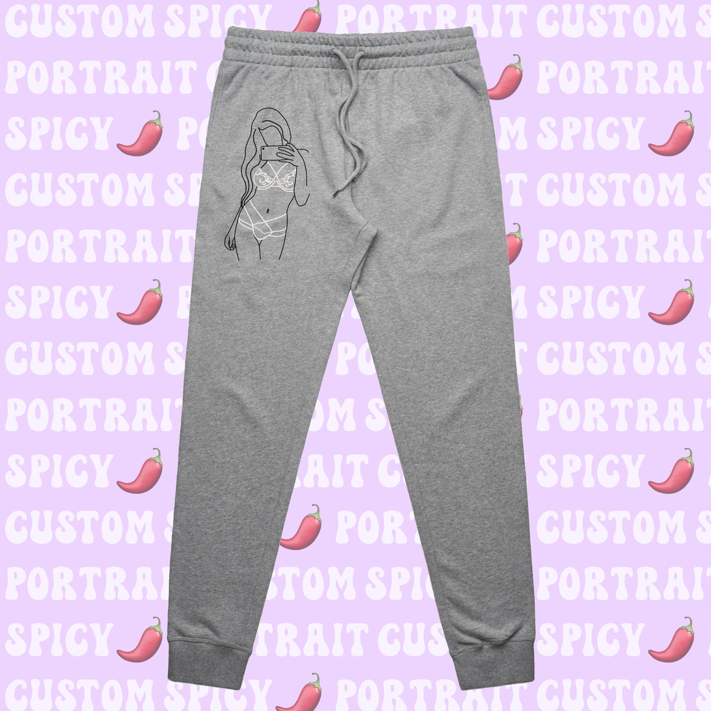 Embroidered 🌶️ Sweatpants