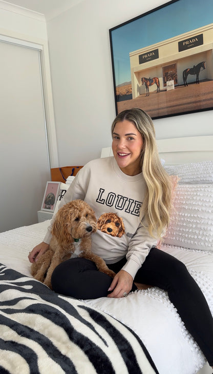 Varsity Print Crewneck