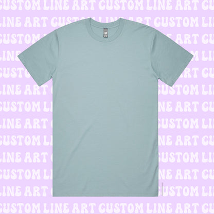 Custom Line Art Tee