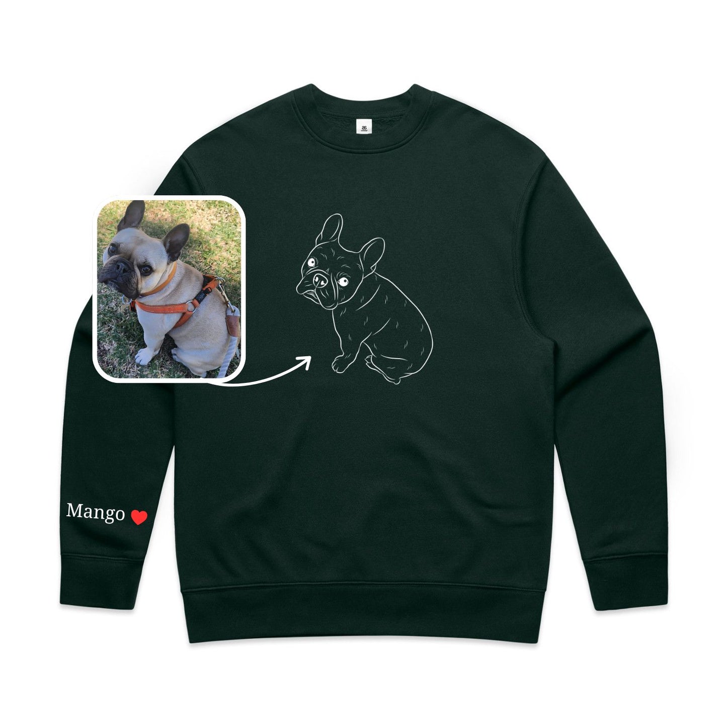 Outline Print Crewneck