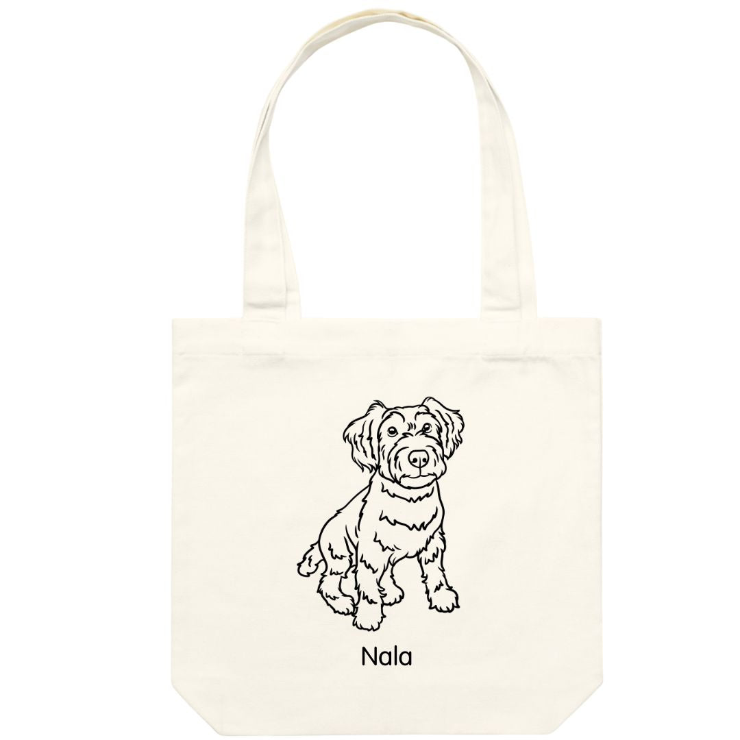 Outline Print Tote Bag
