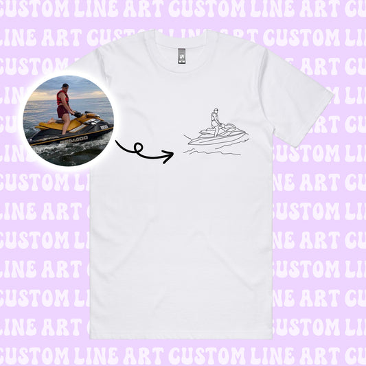 Custom Line Art Tee