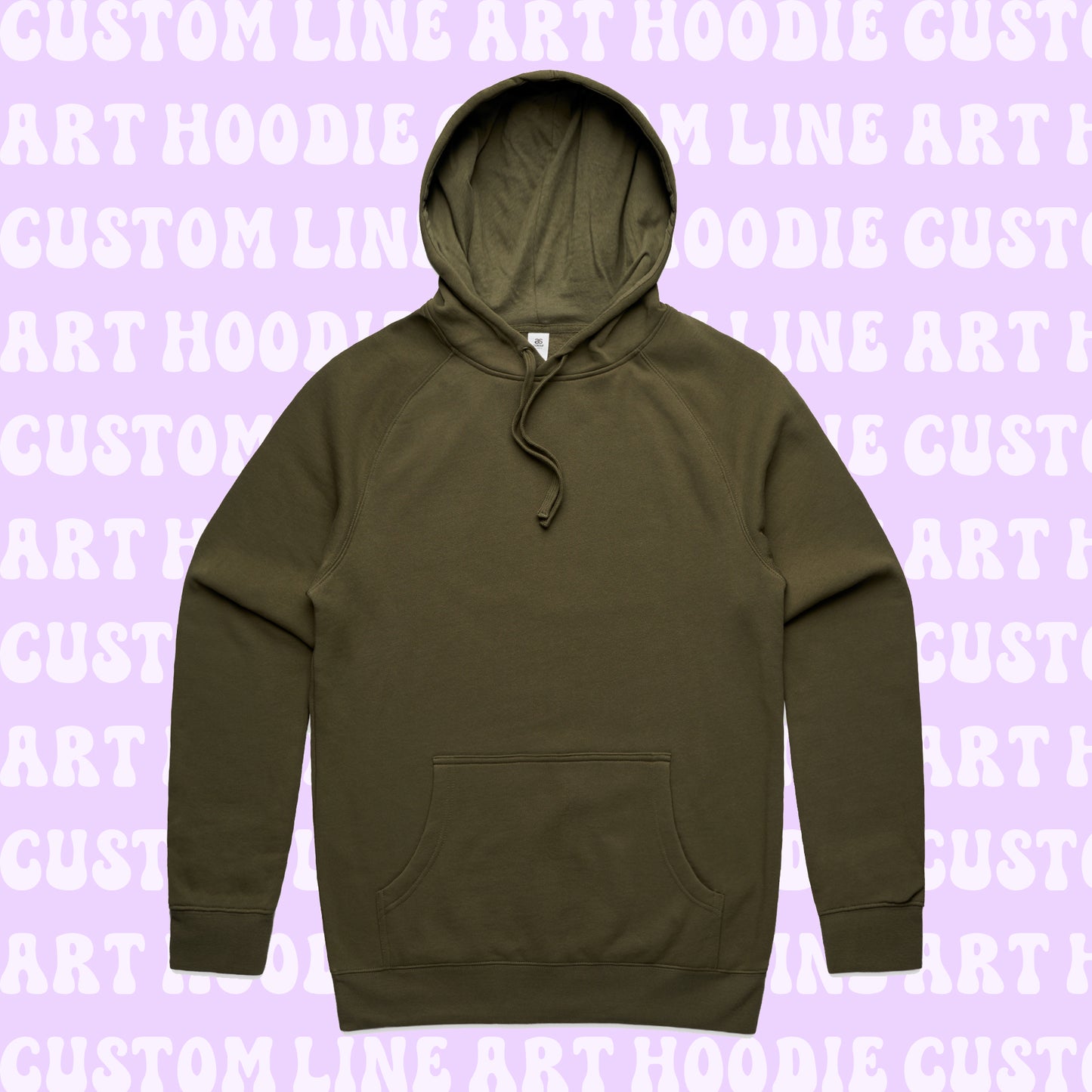 Embroidered Line Art Hoodie