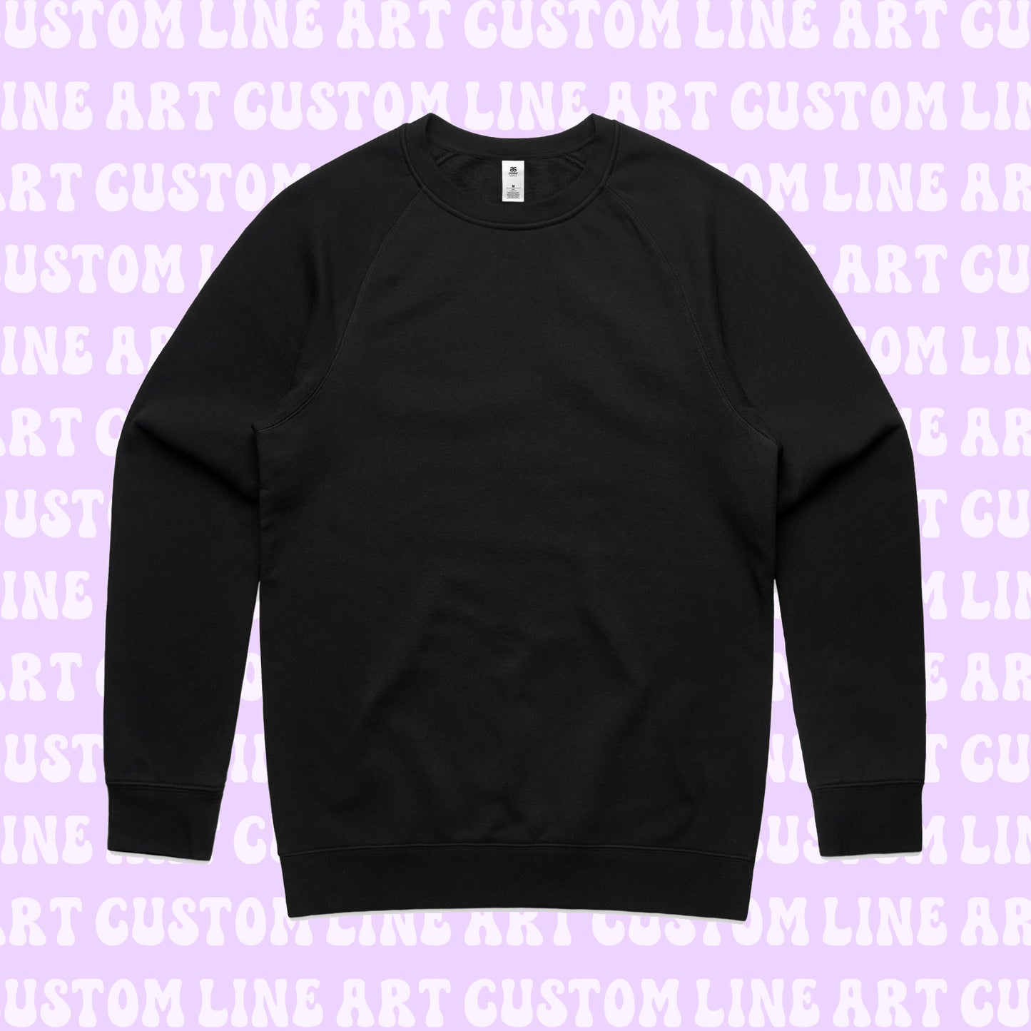 Embroidered Line Art Crewneck