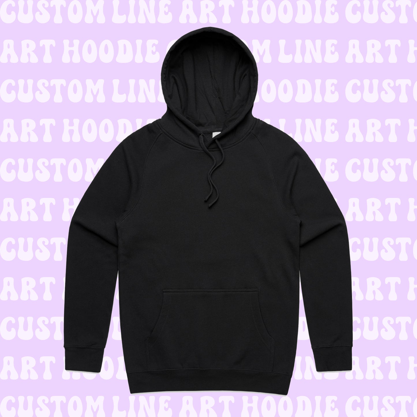 Embroidered Line Art Hoodie