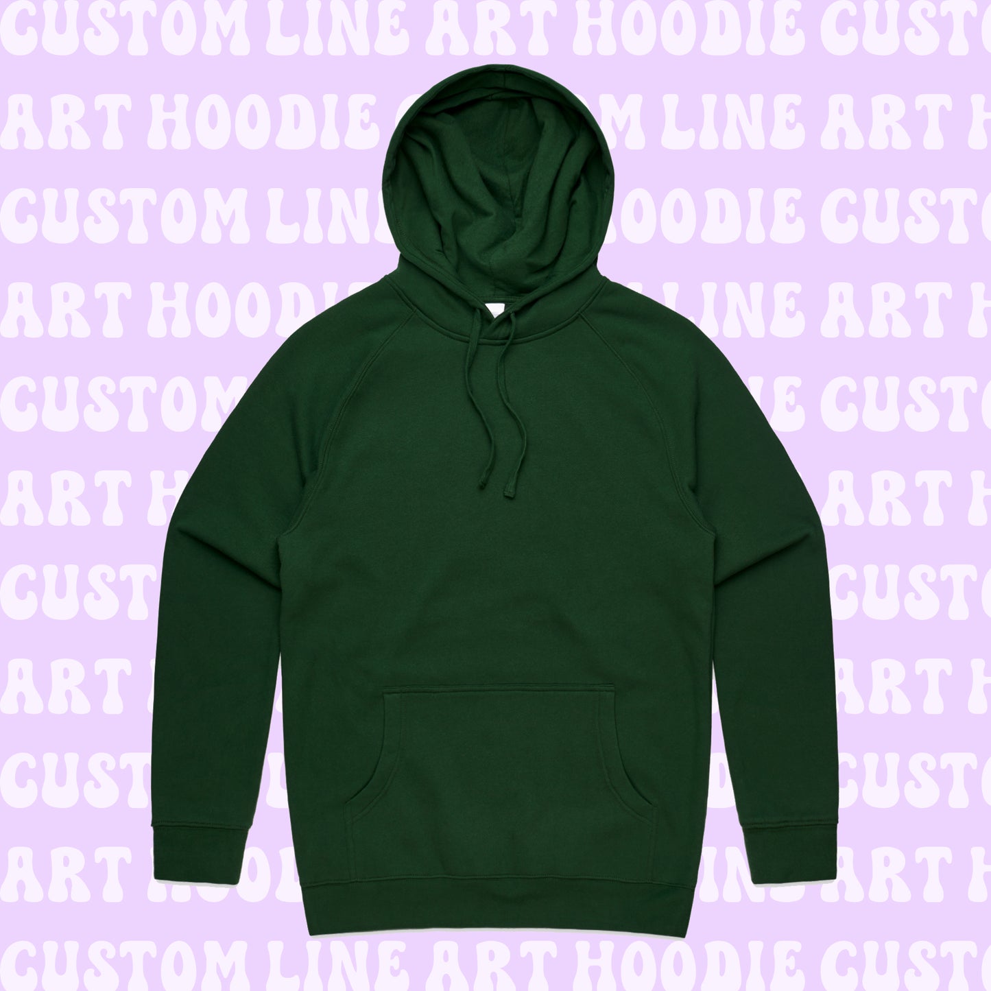 Embroidered Line Art Hoodie