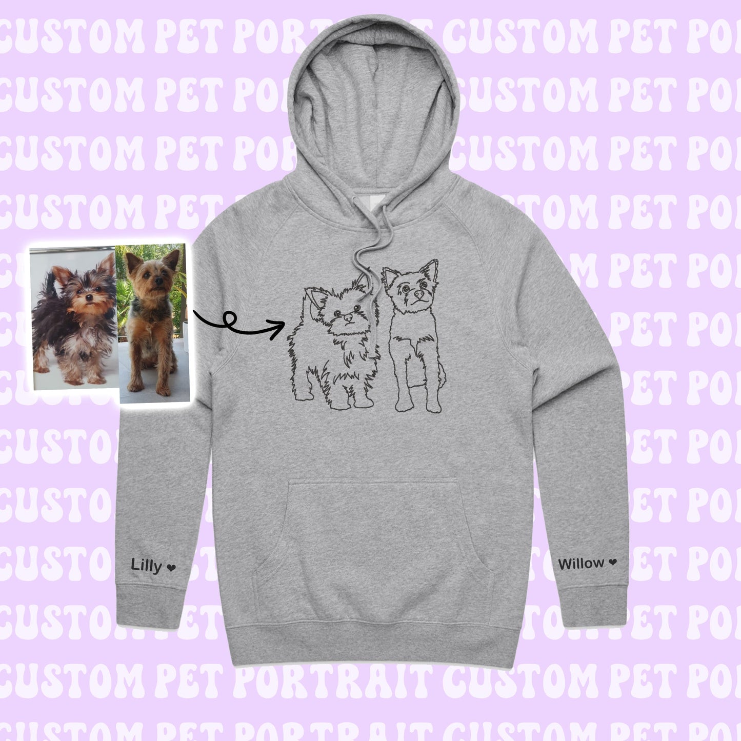 Outline Kids Hoodie🐾