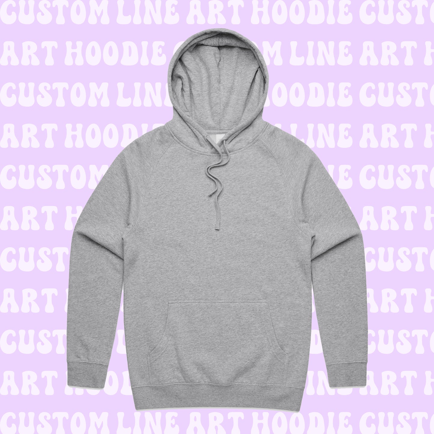 Embroidered Line Art Hoodie