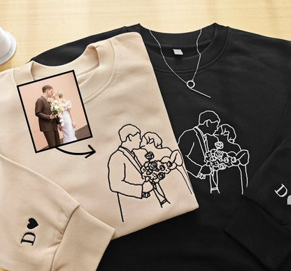 Embroidered Portrait Crewneck