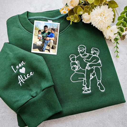 Embroidered Portrait Crewneck