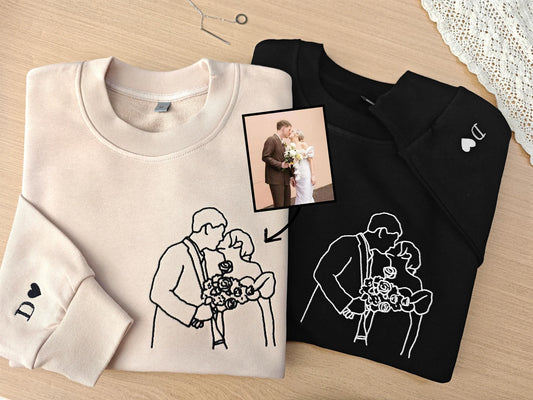 Embroidered Portrait Crewneck