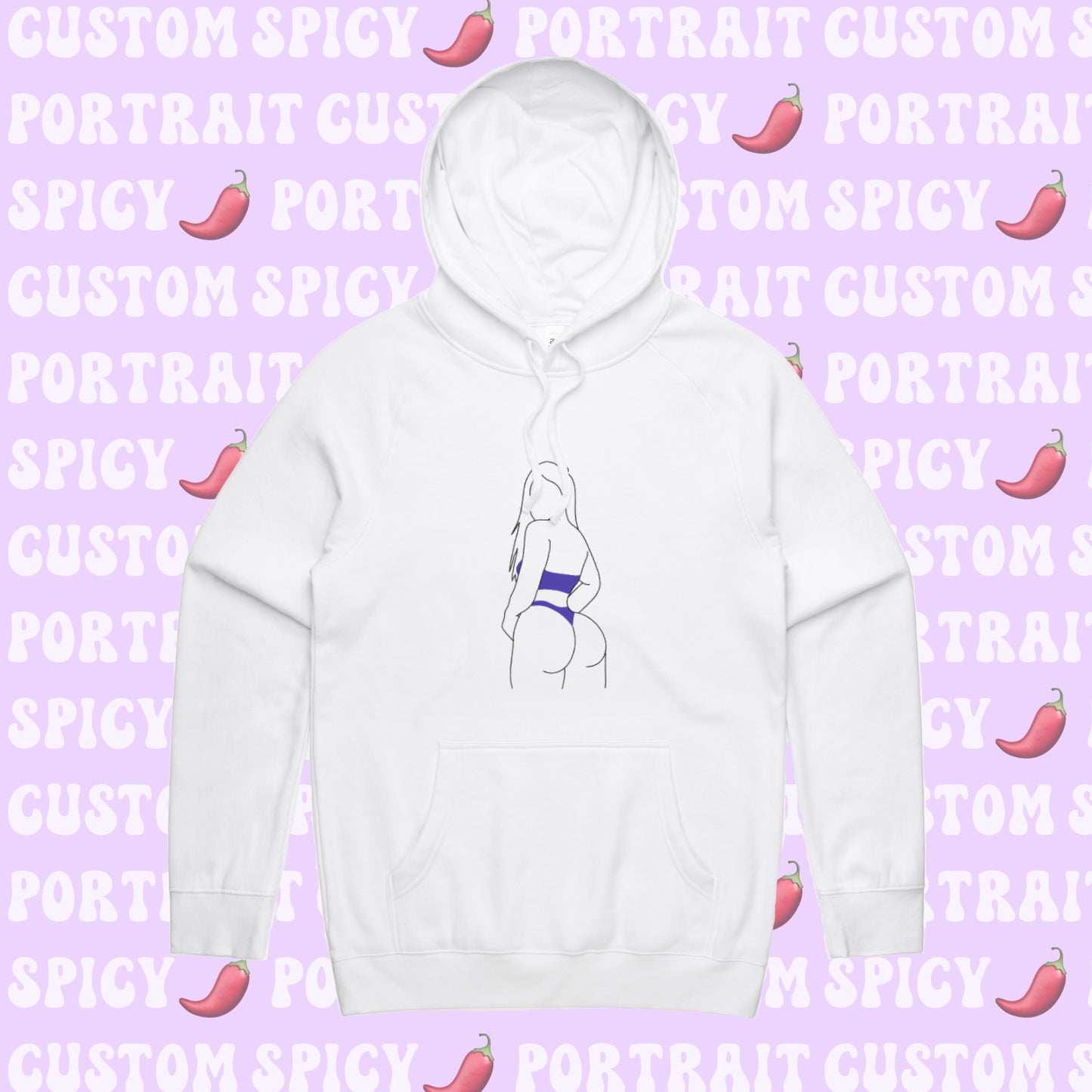 Embroidered Spicy Hoodie 🌶️