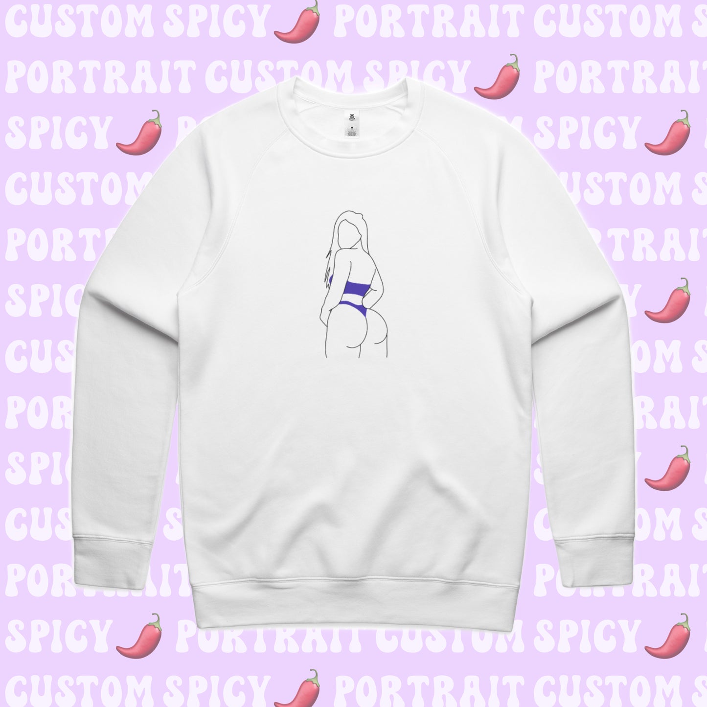 Embroidered Spicy 🌶️ Crewneck