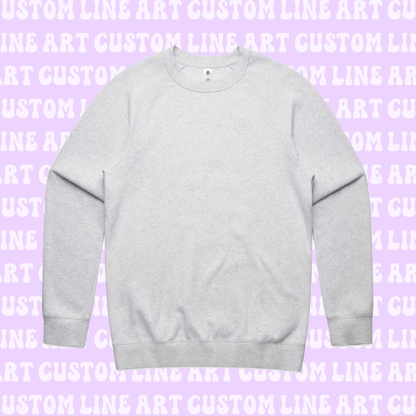 Embroidered Line Art Crewneck